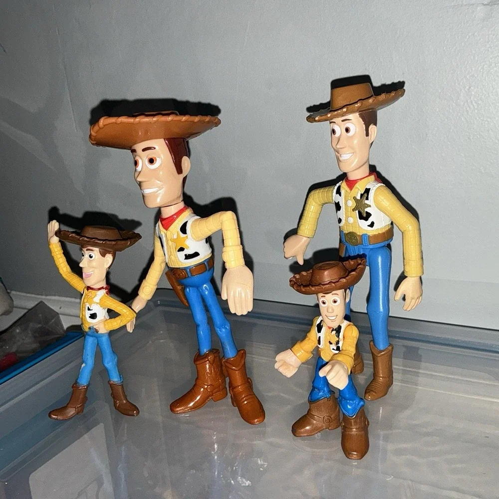 Lot Of 4 Toy Story Woody Sheriff Figure Disney Pixar Imaginext McDonalds‎ Toy